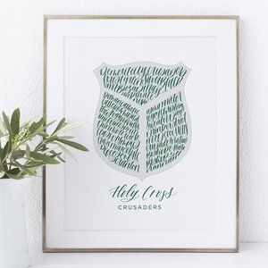 Holy Cross Word Art